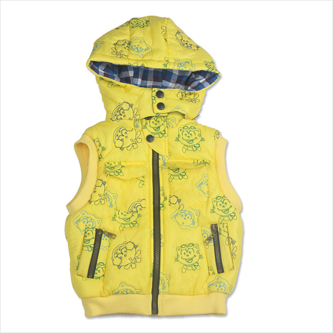 叮当猫童装(DDcat) 冬季男童卡通棉马甲12W3
