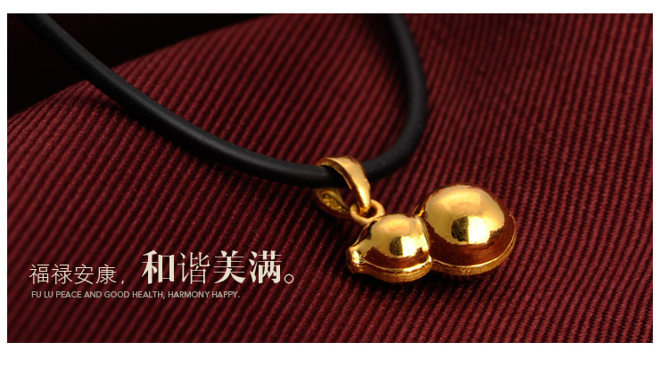 金鑫珠宝 吉祥葫芦 黄金饰品 千足金吊坠 999千