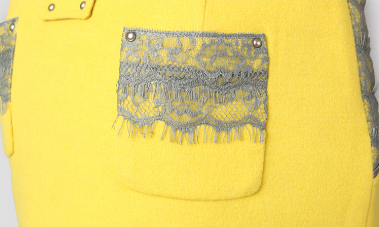 宝丝露2012冬季OL通勤修身直身型厚羊毛西装