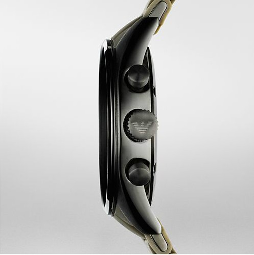 阿玛尼时尚新款塑钢商务休闲对表 女表AR595