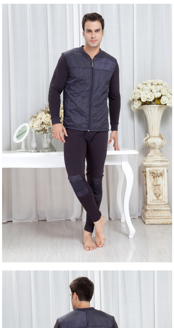 SweetHeart 护膝加绒加厚<em>保暖内衣</em> 男 <em>开衫</em>羽绒