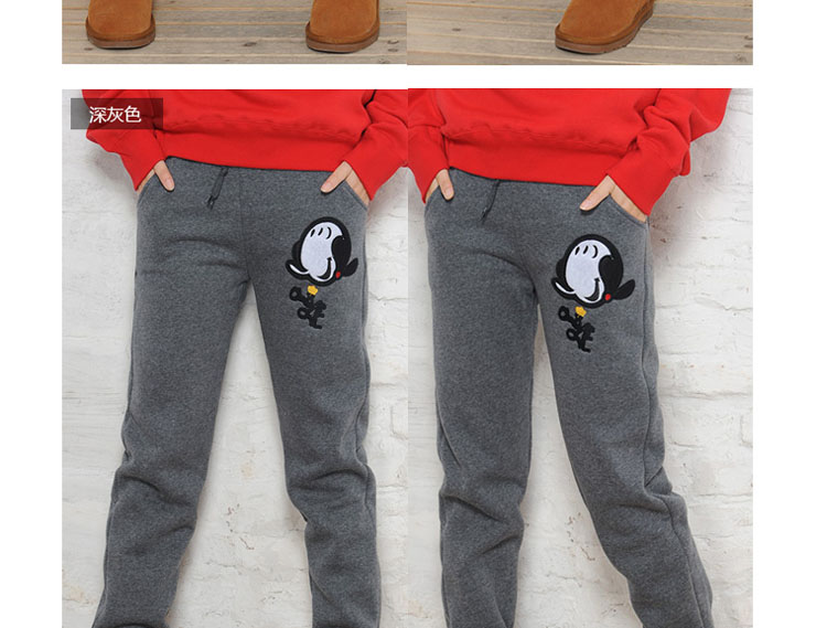 海尚丽人 秋冬装韩版加厚加绒运动裤女长裤棉