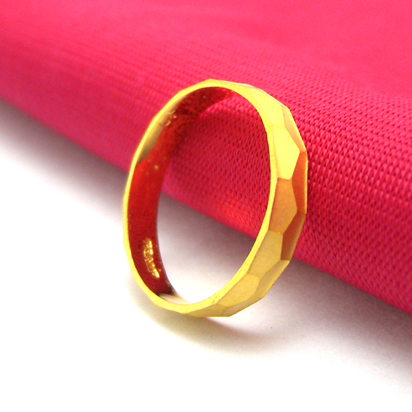 金太福钻石 24K 999千足金戒指 黄金戒指 指环