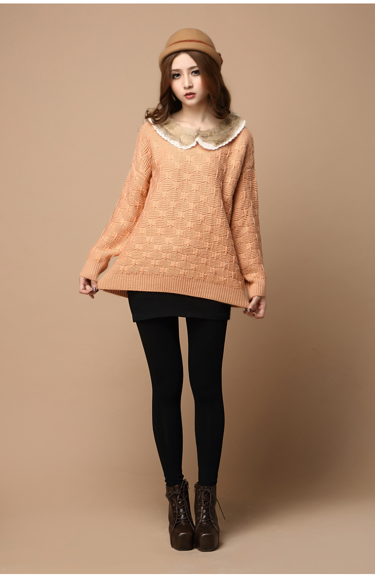 昕薇 2013春季女装日系<em>厚毛衣</em>韩版宽松毛衣外