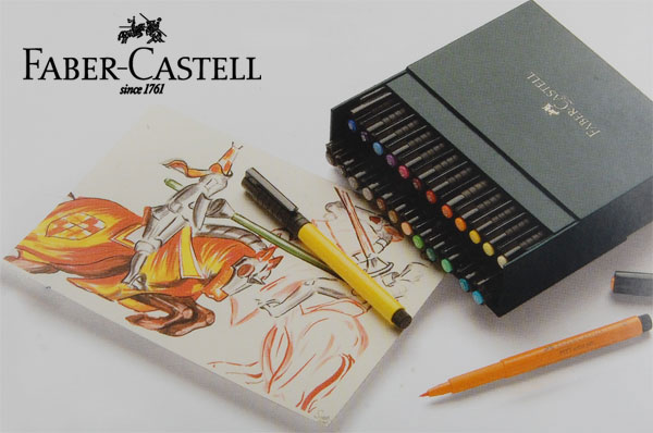 德国 原装 辉柏嘉 专业级 24色混装PITT绘图马