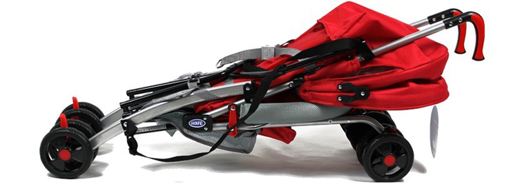 呵宝hope轻便型加宽婴儿车\/靠背可调节\/可折叠