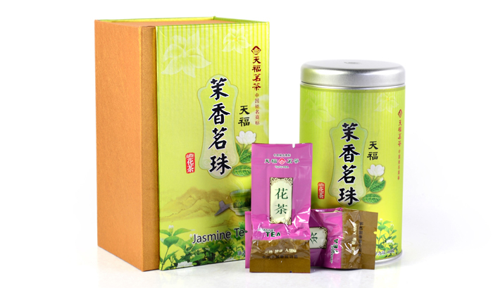 天福茗茶 茉香茗珠 福州产地特级茉莉花茶 鲜爽