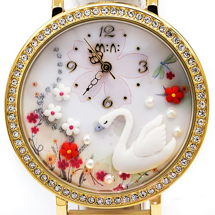 韩国手表 时尚女表 软陶纯手工卡通水钻表 潮流