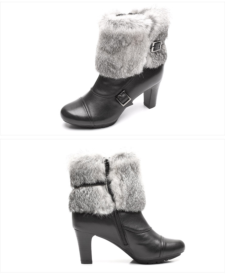 ENMIX\/天美意2012冬季油蜡牛皮女皮靴CWP4