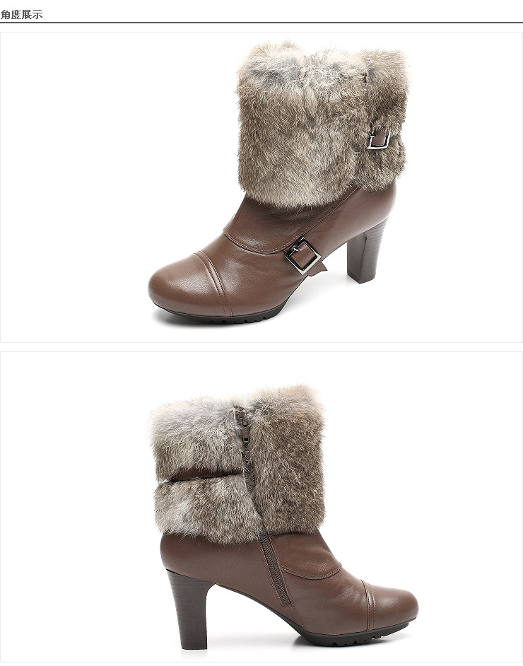 ENMIX\/天美意2012冬季油蜡牛皮女皮靴CWP4