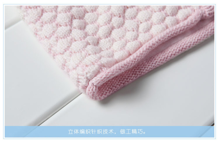 安宝莱 ANBOLY 婴幼儿女童宝宝抓绒开衫编织