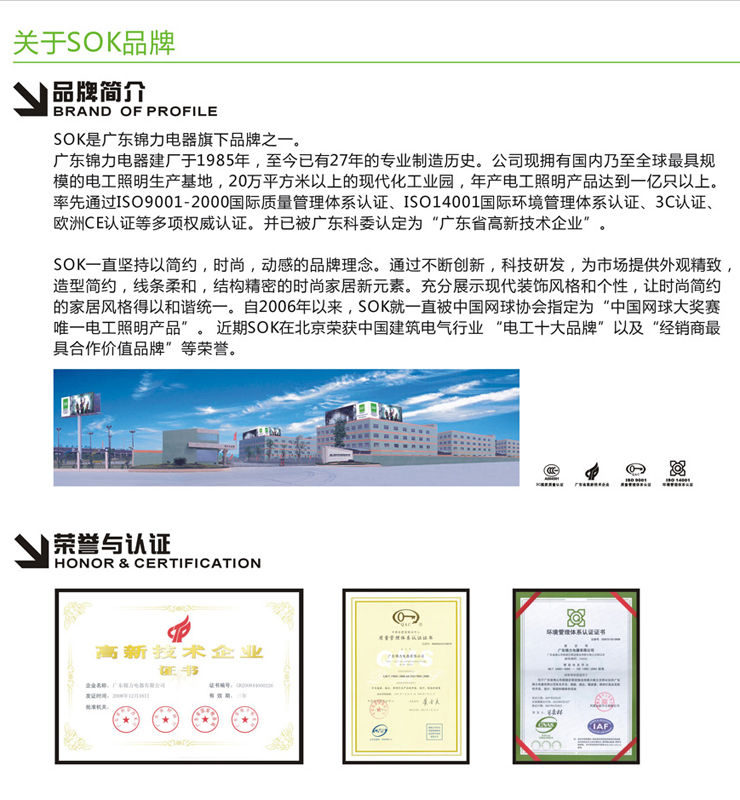 SOK三基色节能荧光灯管13W-2U-E27暖光色10只装