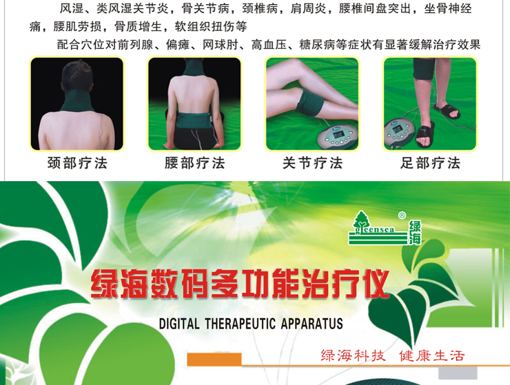 绿海电子脉冲治疗仪(数码多功能治疗仪)LHB-Ⅴ