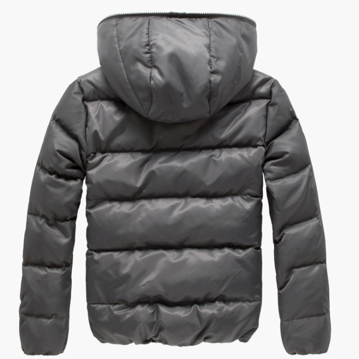 【森马】 冬春上新 男款简约连帽短款羽绒服 1