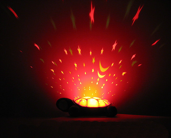 孙小圣 浪漫安睡灯音乐盒八音盒乌龟来星空投影灯投影