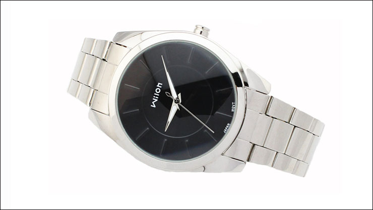 威龙(wilon)休闲商务男士手表 韩版时尚情侣石