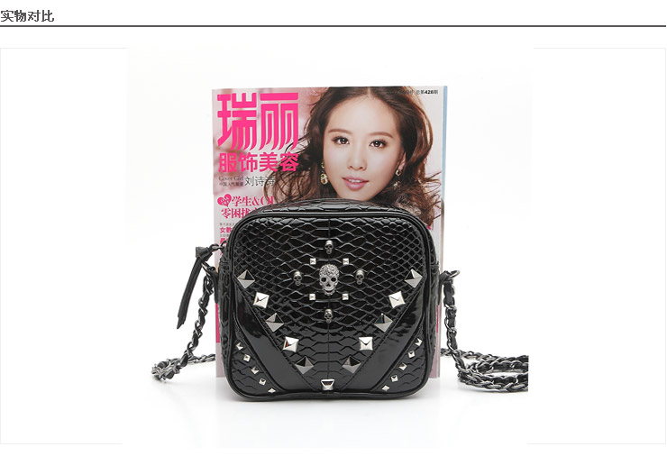 INNET\/茵奈儿2012年秋季压花漆PU革手袋X80