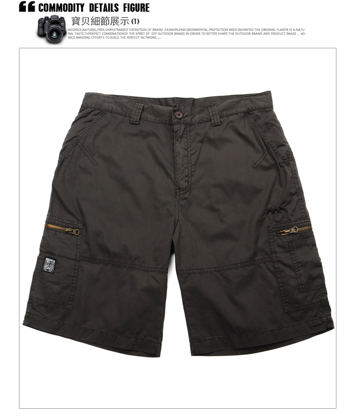 addnice德意志山峰 <em>男户外短裤</em> AD103034 军