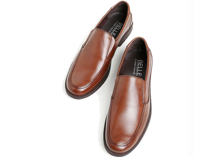 BELLE\/百丽春季棕色改色皮男鞋831621 黑色