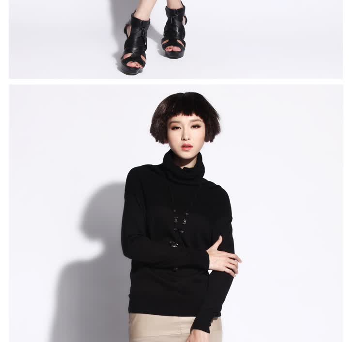 真情告白IENIN秋装<em>高领</em>时尚<em>修身贴身毛衣</em>C13