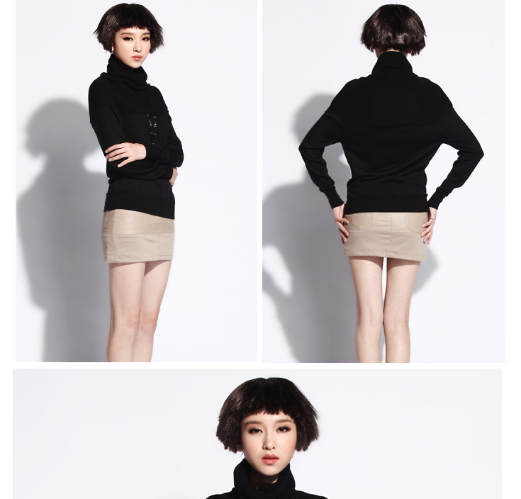 真情告白IENIN秋装<em>高领</em>时尚<em>修身贴身毛衣</em>C13