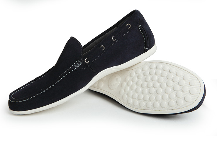 OD男士反绒皮真皮鞋船鞋套脚豆豆鞋男英伦韩