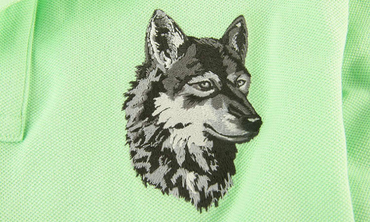 七匹狼男装 男士多彩纯棉狼头长袖T恤111A90