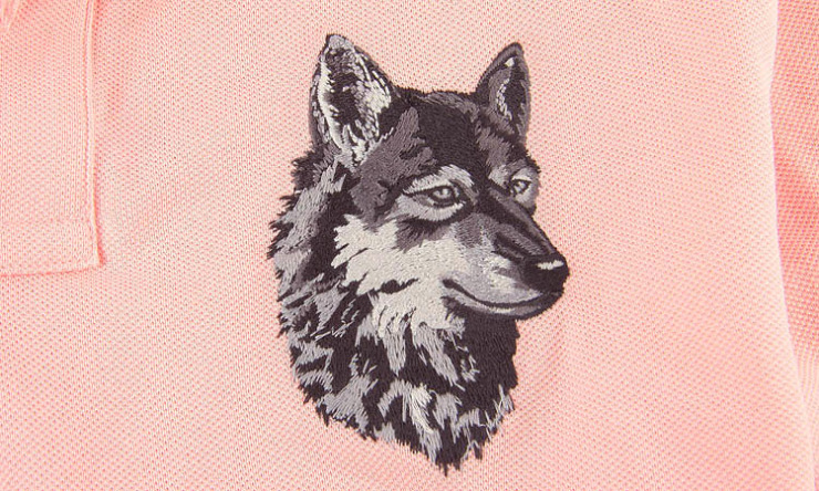 七匹狼男装 男士多彩纯棉狼头长袖T恤111A90