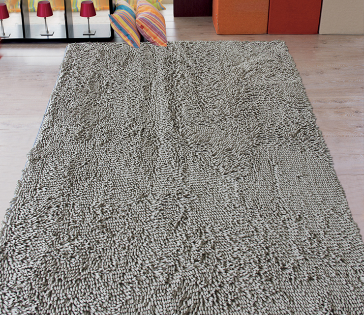 
                                        丽家家居 雪尼尔70*140cm客厅卧室浴室地垫吸水防滑地垫 米白 70*140cm                