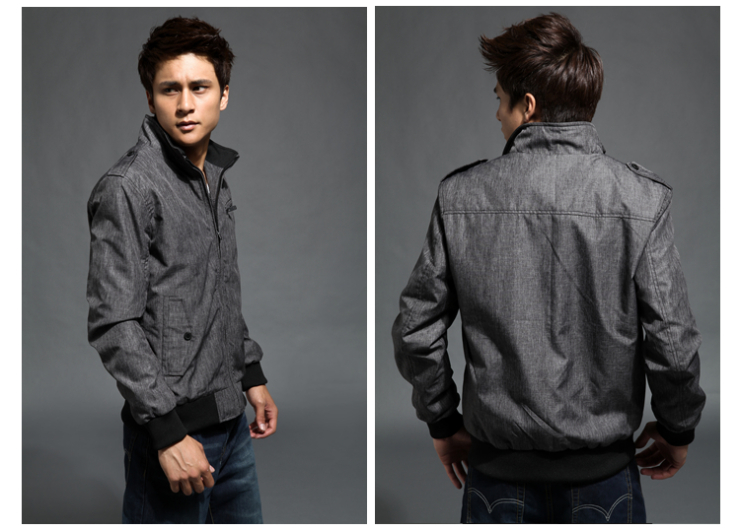 立舞尚品 2012新款秋装夹克男装立领外套男士