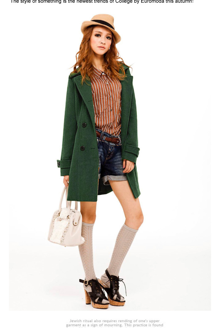 麦考林College 女装 经典百搭斜纹呢大衣 多色