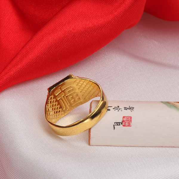 戴欧妮DiONLY 999千足黄金活口结婚男款戒指