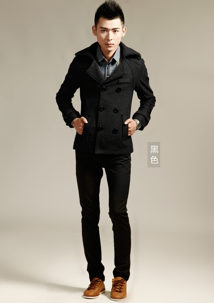 先锋(BOISUNF)40%羊毛 呢子夹克 男士上衣 新