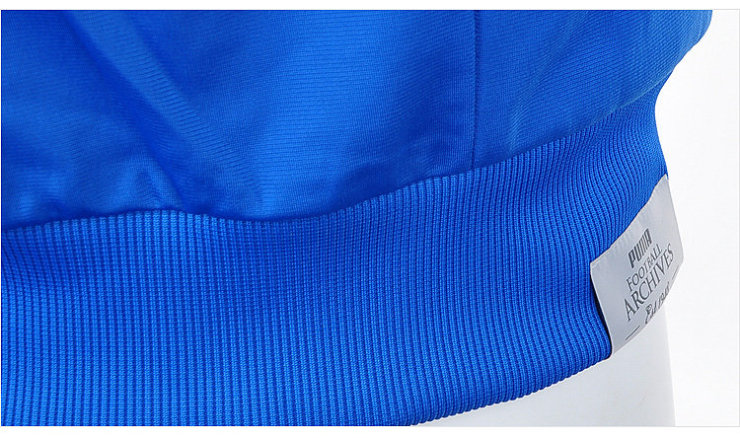 Puma 男 足球概念系列意大利蓝别致logo拉链开