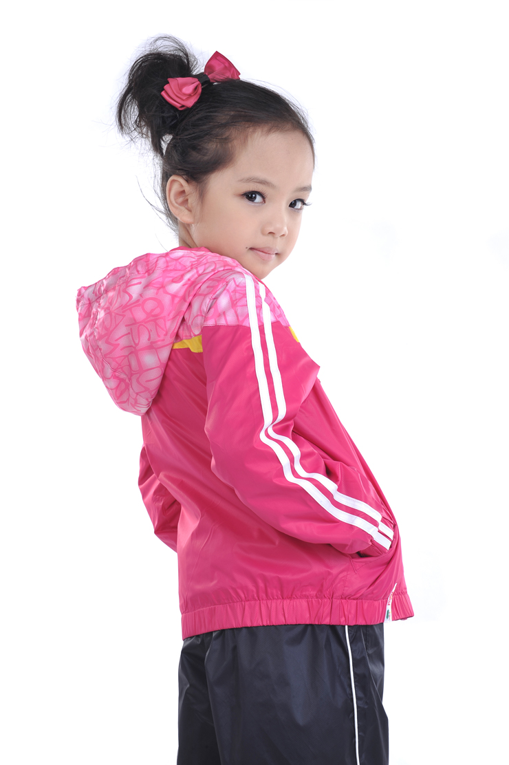 七波辉童装(7-poove)新款女小中童运动套装A5