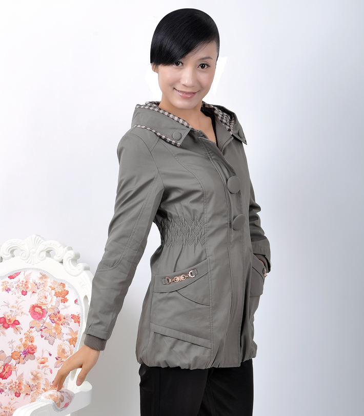 中老年外套女妈妈装秋装外套中年中长款休闲外