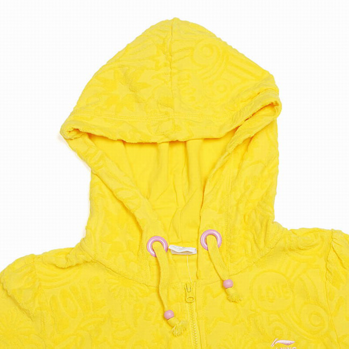 李宁LINING 女装 运动开衫连帽卫衣 短袖上衣