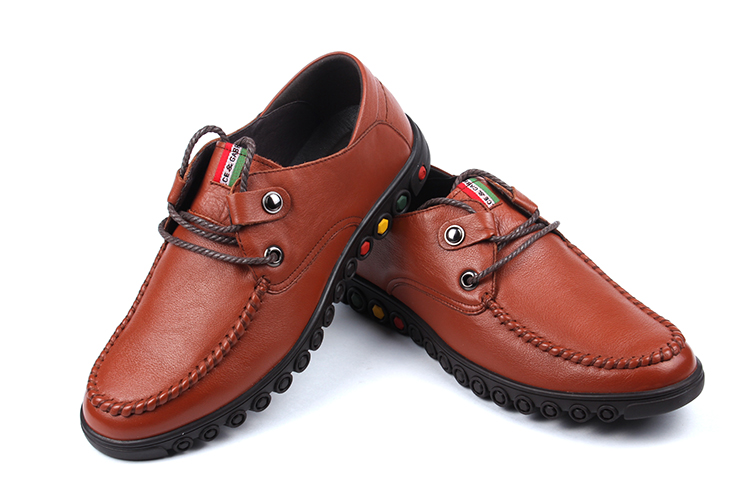 帝国烟斗正品休闲皮鞋软面头层牛皮 绿色 38 价