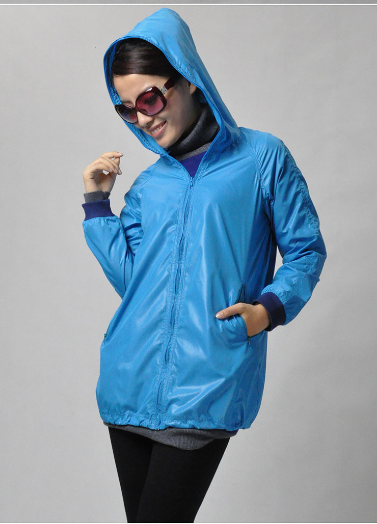 012秋装新款 女 韩版休闲宽松大码开衫带帽外