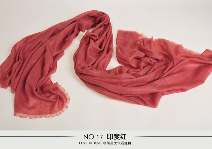 凯米尔酷 钻石纹 高档羊绒围巾 防晒 戒指绒披肩