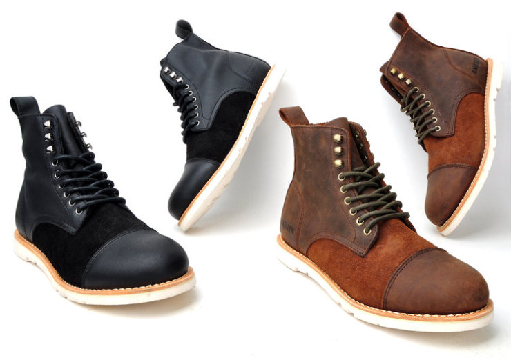 迪凯伦 英伦风系带头层牛皮工装休闲鞋 D1101