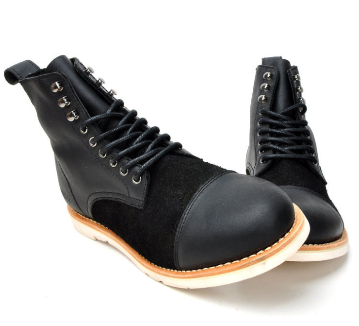 迪凯伦 英伦风系带头层牛皮工装休闲鞋 D1101