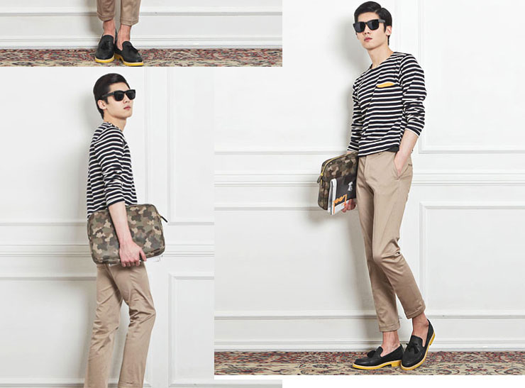 BFS韩国同步新款 韩版男士公文包文件包迷彩