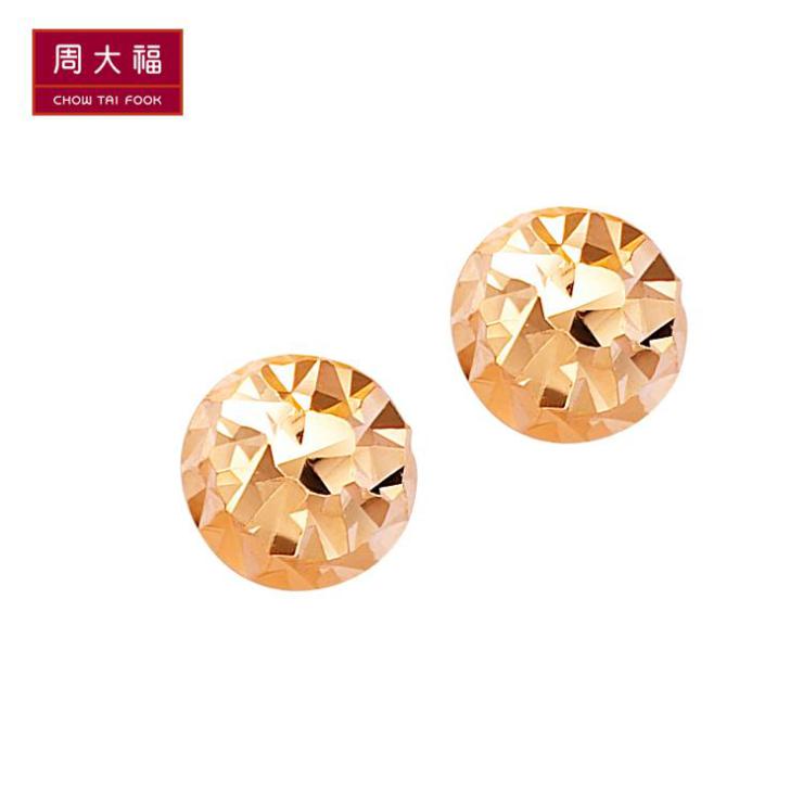 周大福 K金耳环 E74761 价格\/报价,评测 - 51比