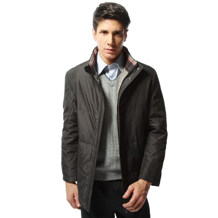 爱缪斯 男装羽绒服100%桑蚕丝面料 中老年保