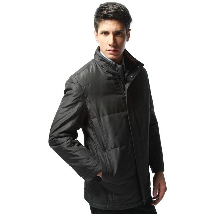 爱缪斯 男装羽绒服100%桑蚕丝面料 中老年保