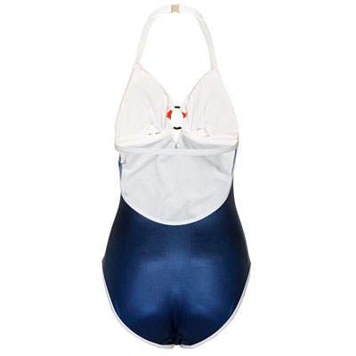 爱慕内衣经典新贵连体泳衣AM68C31 红白蓝 1