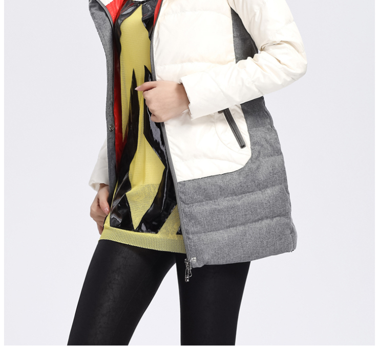 cilaya\/熙兰雅2012新款 韩版连帽修身立领中长