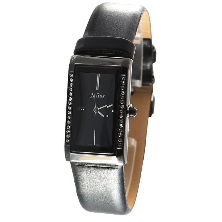 聚利时(julius) 2012新款长方形切割面水钻表 复