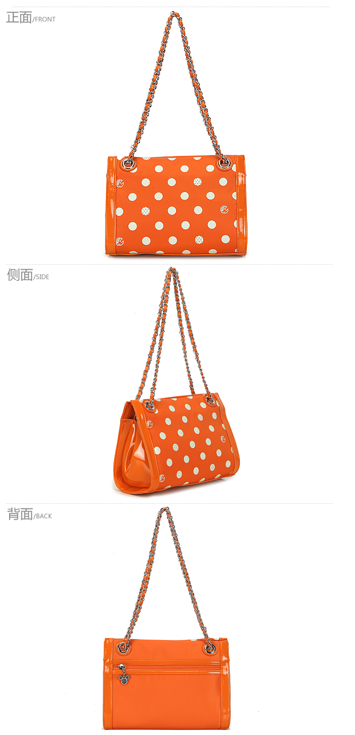 迪士尼米奇包包链条波点甜美淑女单肩女包手袋